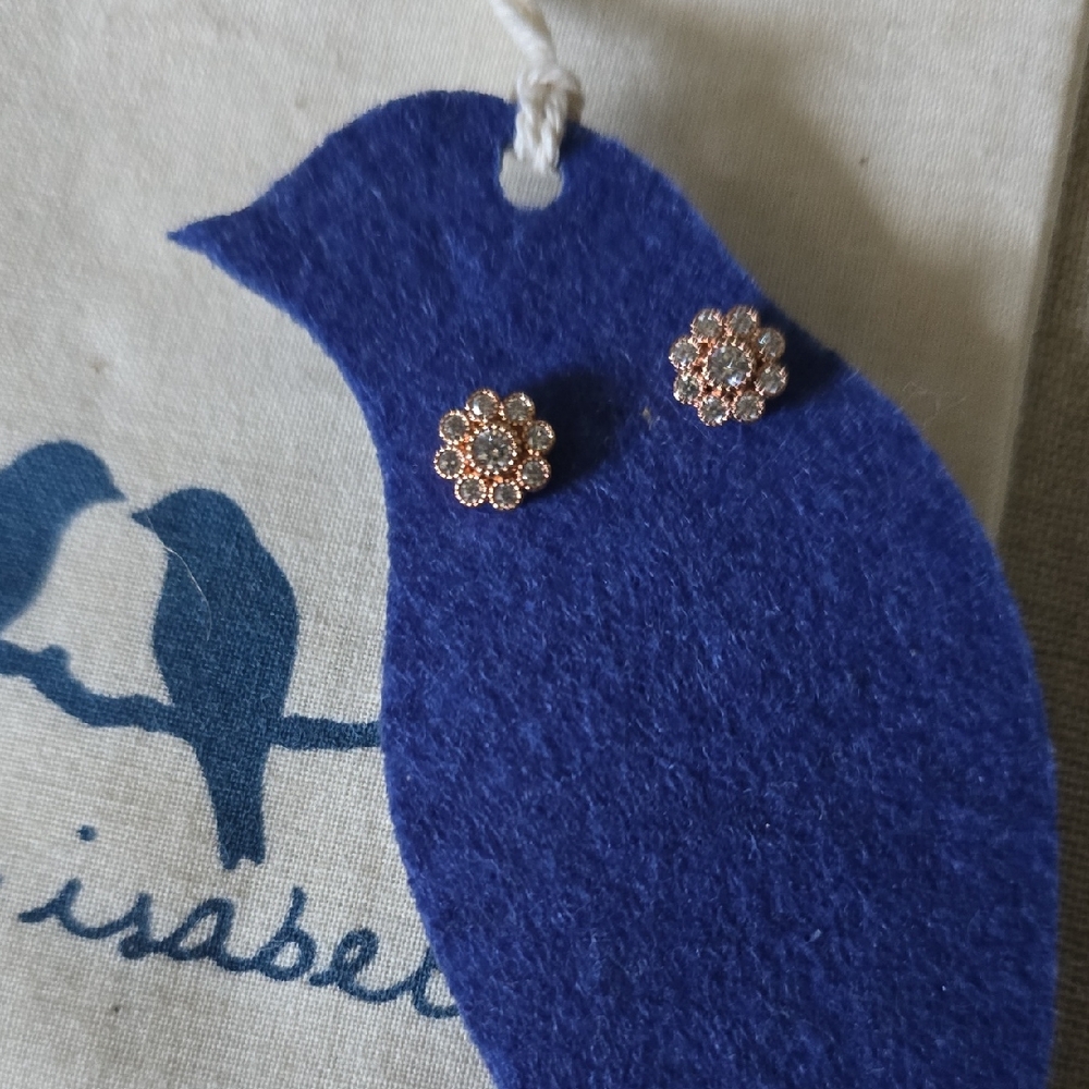 Chloe + Isabel Gold Pavé Stud Earrings